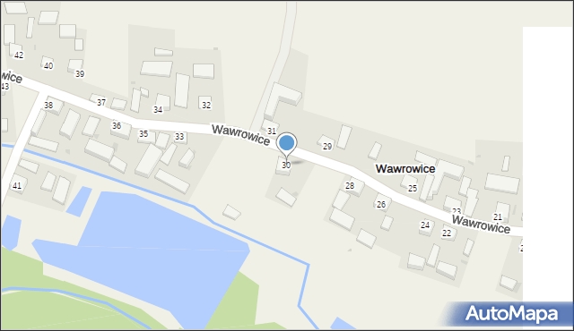 Wawrowice, Wawrowice, 30, mapa Wawrowice