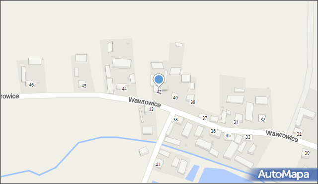 Wawrowice, Wawrowice, 42, mapa Wawrowice