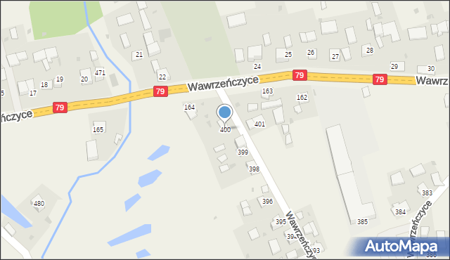 Wawrzeńczyce, Wawrzeńczyce, 400, mapa Wawrzeńczyce