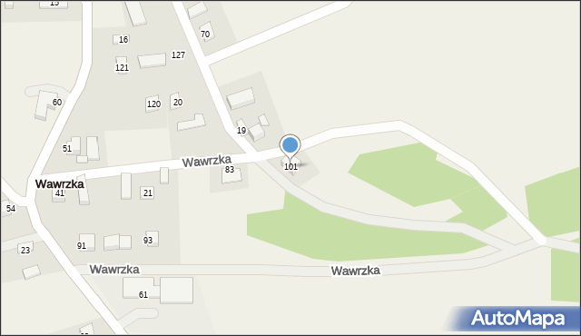 Wawrzka, Wawrzka, 101, mapa Wawrzka