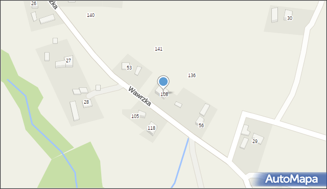 Wawrzka, Wawrzka, 108, mapa Wawrzka