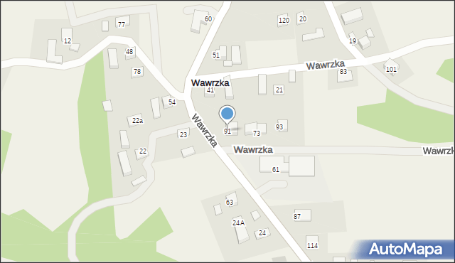 Wawrzka, Wawrzka, 91, mapa Wawrzka