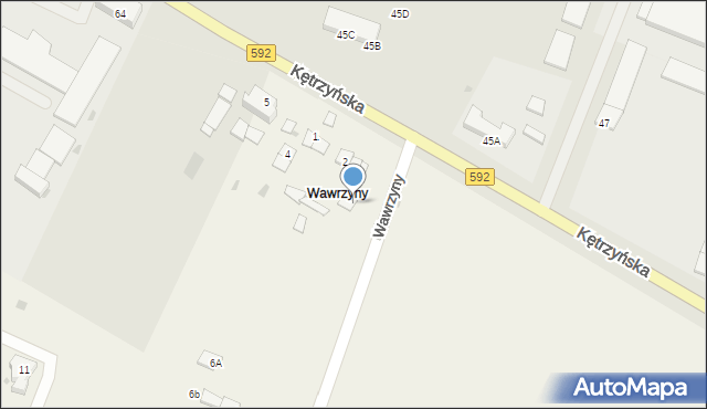 Wawrzyny, Wawrzyny, 3a, mapa Wawrzyny