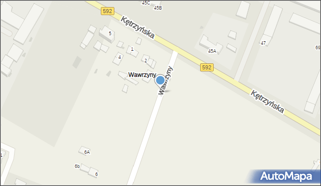 Wawrzyny, Wawrzyny, 3B, mapa Wawrzyny