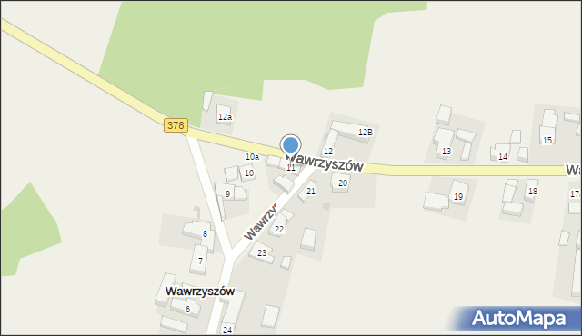 Wawrzyszów, Wawrzyszów, 11, mapa Wawrzyszów