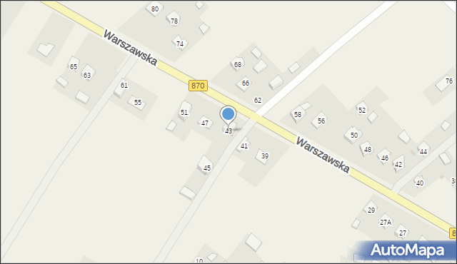 Wiązownica, Warszawska, 43, mapa Wiązownica