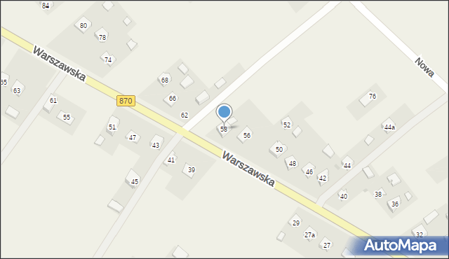 Wiązownica, Warszawska, 58, mapa Wiązownica