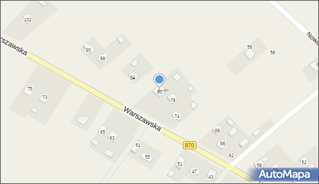 Wiązownica, Warszawska, 80, mapa Wiązownica