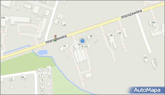 Wieluń, Warszawska, 24, mapa Wieluń