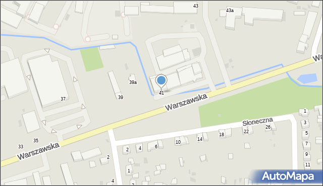 Wieluń, Warszawska, 41, mapa Wieluń