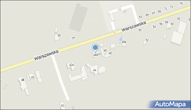 Wieluń, Warszawska, 44A, mapa Wieluń