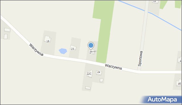 Wieniawa, Warzywna, 27, mapa Wieniawa