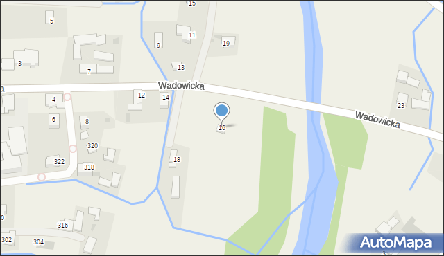 Wieprz, Wadowicka, 16, mapa Wieprz