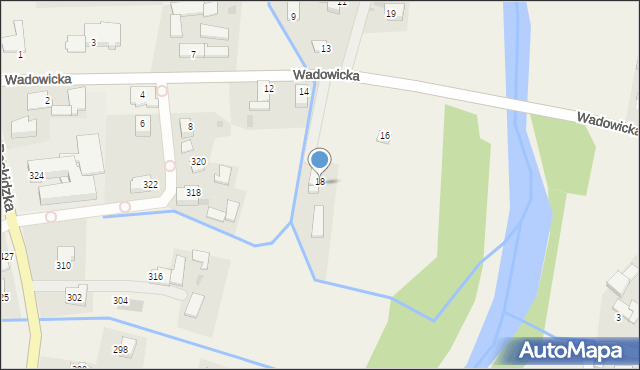 Wieprz, Wadowicka, 18, mapa Wieprz