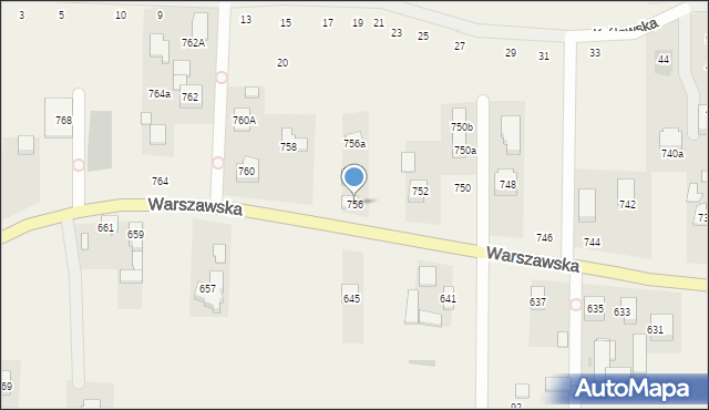 Wierzbin, Warszawska, 756, mapa Wierzbin