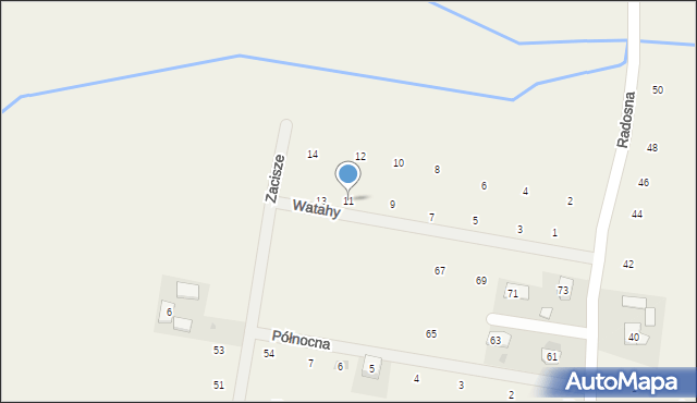 Wilków, Watahy, 11, mapa Wilków