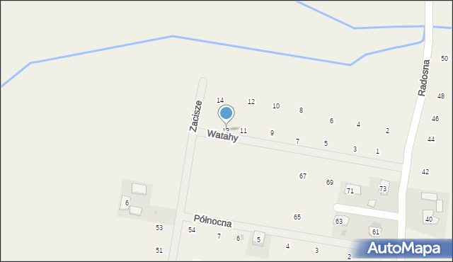 Wilków, Watahy, 13, mapa Wilków