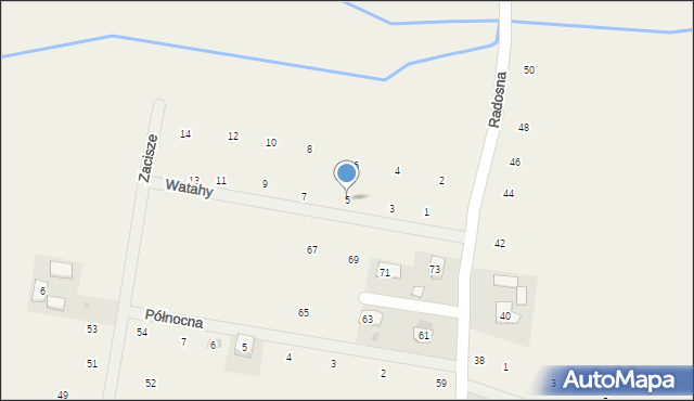 Wilków, Watahy, 5, mapa Wilków