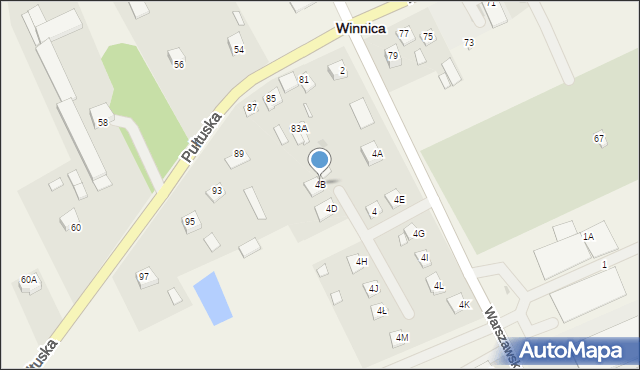 Winnica, Warszawska, 4B, mapa Winnica