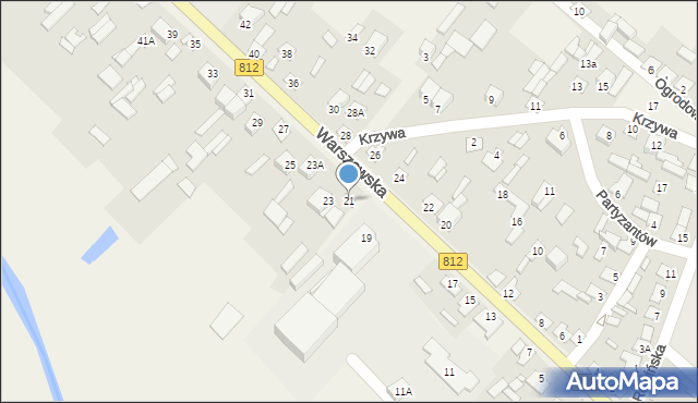 Wisznice, Warszawska, 21, mapa Wisznice