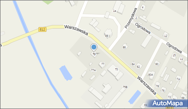 Wisznice, Warszawska, 79, mapa Wisznice