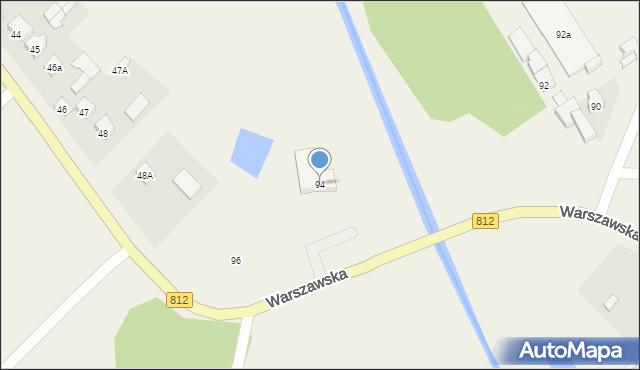 Wisznice, Warszawska, 94, mapa Wisznice