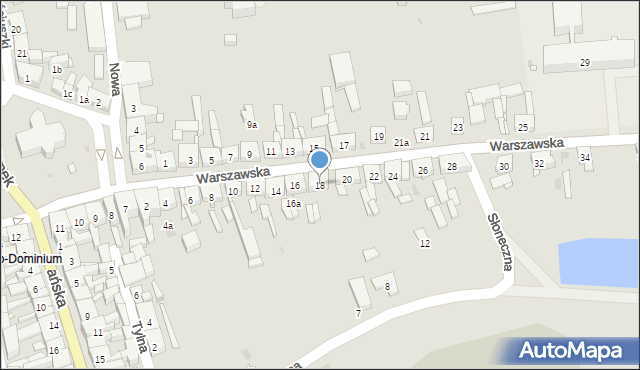 Witkowo, Warszawska, 18, mapa Witkowo