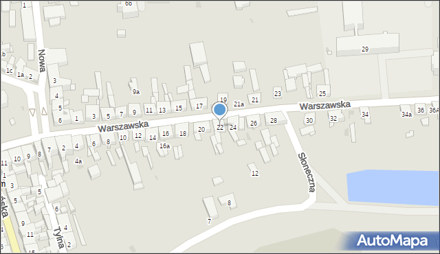Witkowo, Warszawska, 22, mapa Witkowo