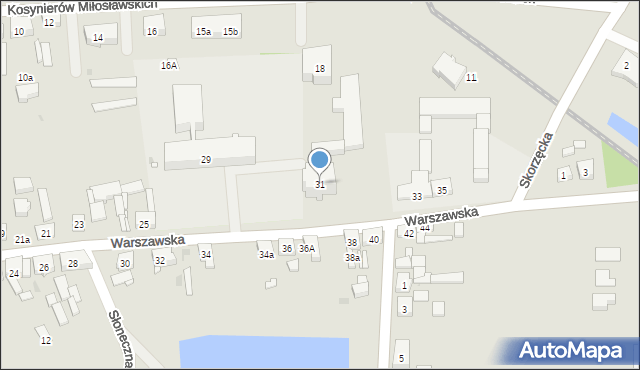 Witkowo, Warszawska, 31, mapa Witkowo