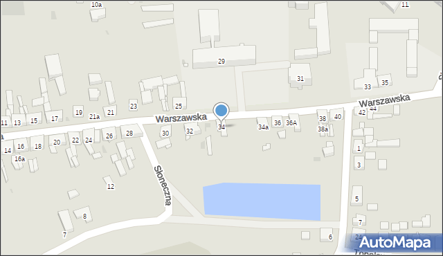 Witkowo, Warszawska, 34, mapa Witkowo