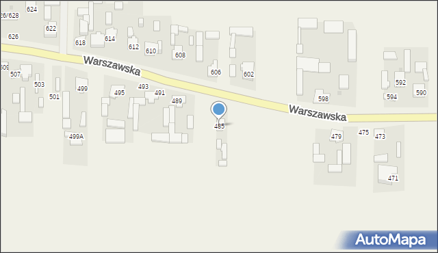 Wojcieszyn, Warszawska, 485, mapa Wojcieszyn