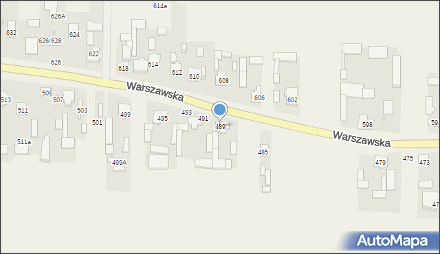 Wojcieszyn, Warszawska, 489, mapa Wojcieszyn