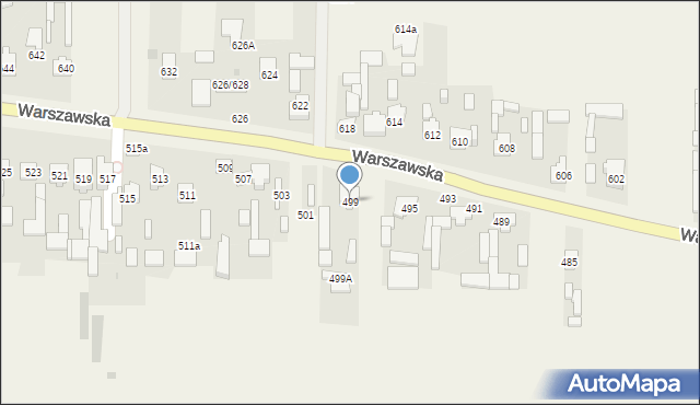 Wojcieszyn, Warszawska, 499, mapa Wojcieszyn