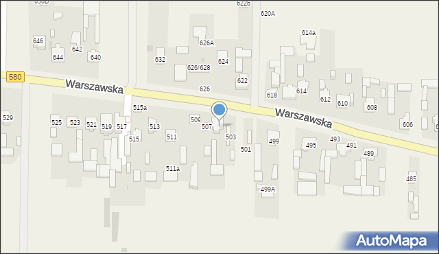 Wojcieszyn, Warszawska, 505, mapa Wojcieszyn