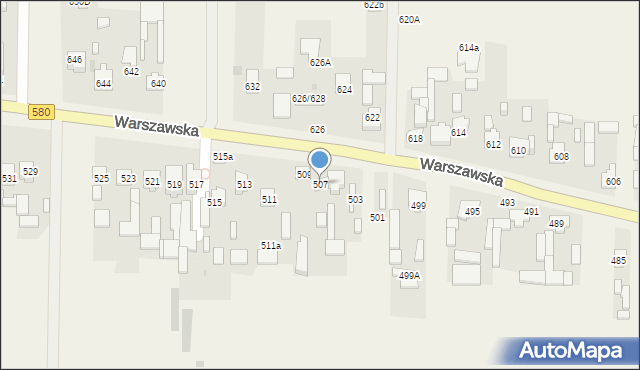 Wojcieszyn, Warszawska, 507, mapa Wojcieszyn