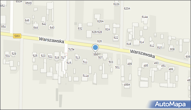 Wojcieszyn, Warszawska, 509, mapa Wojcieszyn