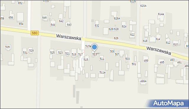 Wojcieszyn, Warszawska, 513, mapa Wojcieszyn