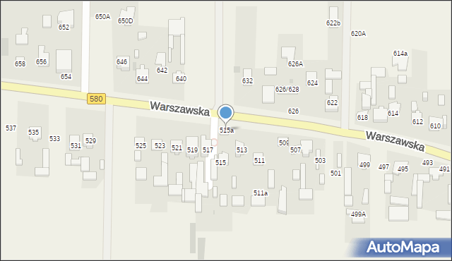 Wojcieszyn, Warszawska, 515a, mapa Wojcieszyn