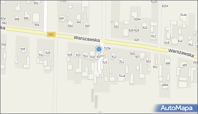 Wojcieszyn, Warszawska, 517, mapa Wojcieszyn