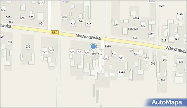 Wojcieszyn, Warszawska, 519, mapa Wojcieszyn