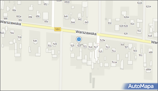 Wojcieszyn, Warszawska, 523, mapa Wojcieszyn