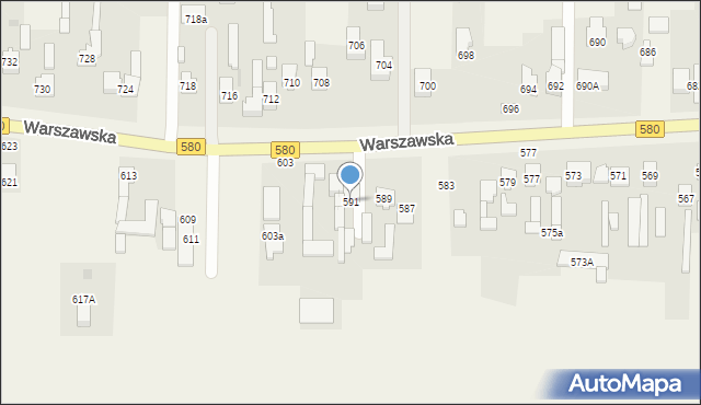 Wojcieszyn, Warszawska, 591, mapa Wojcieszyn