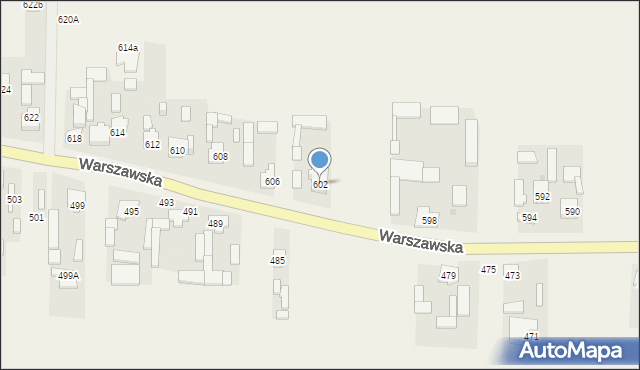 Wojcieszyn, Warszawska, 602, mapa Wojcieszyn