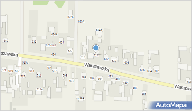 Wojcieszyn, Warszawska, 614, mapa Wojcieszyn
