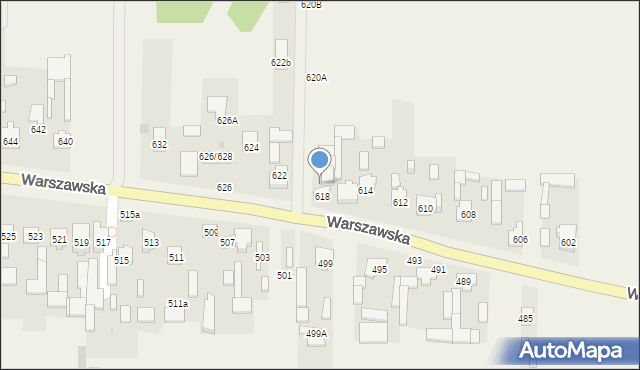 Wojcieszyn, Warszawska, 618a, mapa Wojcieszyn