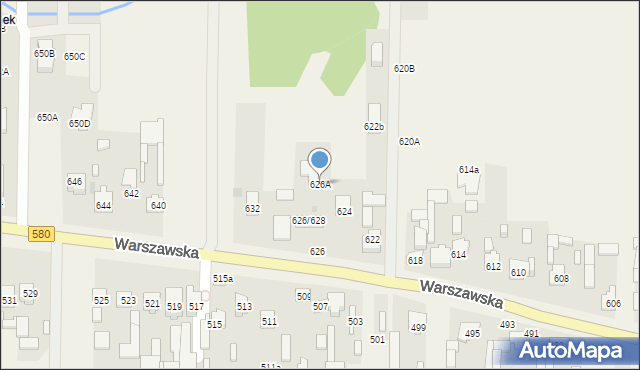 Wojcieszyn, Warszawska, 626A, mapa Wojcieszyn