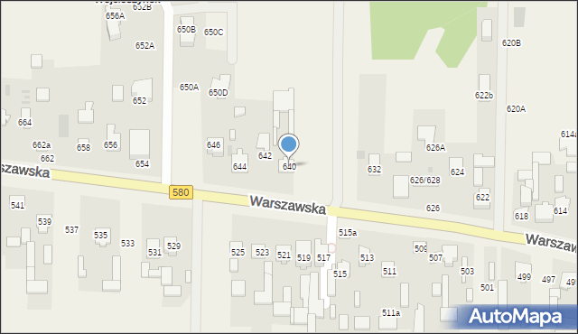 Wojcieszyn, Warszawska, 640, mapa Wojcieszyn