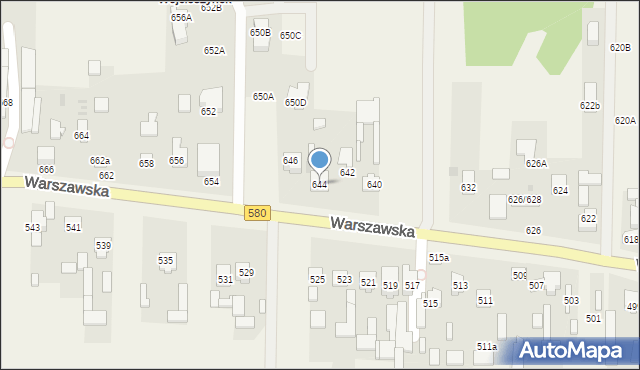 Wojcieszyn, Warszawska, 644, mapa Wojcieszyn