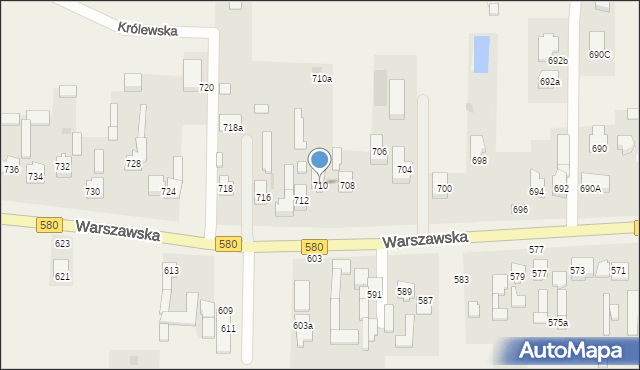 Wojcieszyn, Warszawska, 710, mapa Wojcieszyn