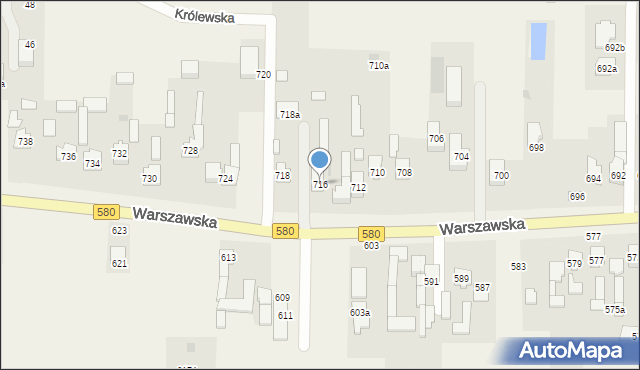 Wojcieszyn, Warszawska, 716, mapa Wojcieszyn
